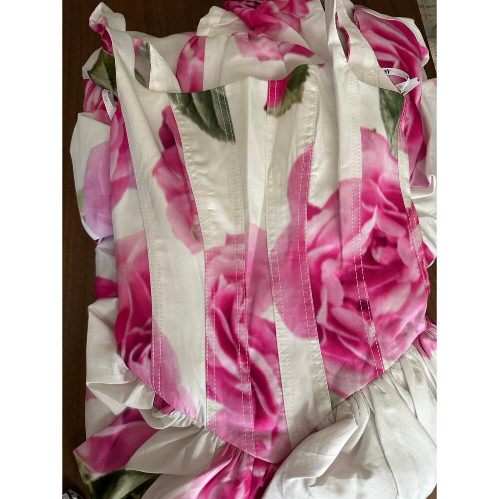Aje Alani Gown Soft Rose Light Floral US 2 - Picture 9 of 15